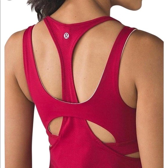lululemon athletica Tops - Lululemon All sport support tank burgundy